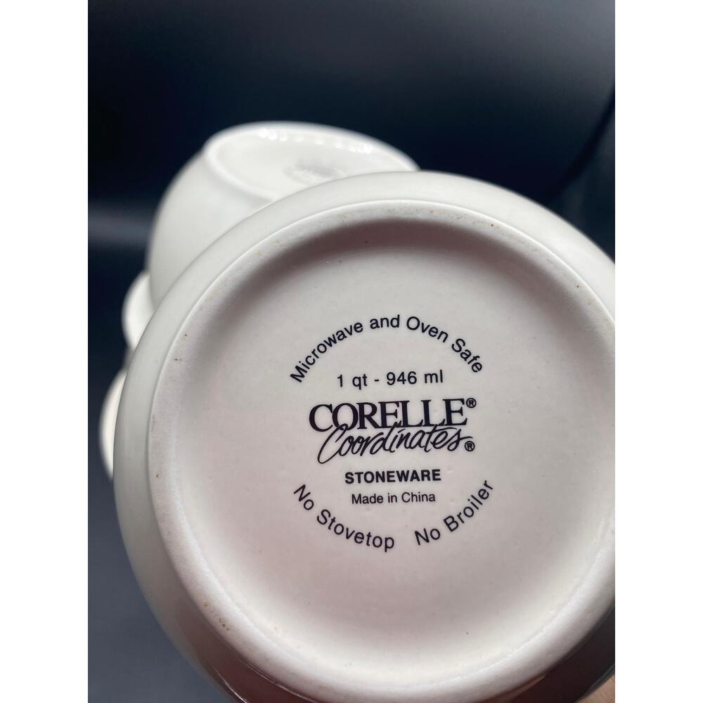 Corelle Cordinates Abundance Fruit Set Of 3 Nesting Mixing Bowls 1 &2 & 3 Qt - Picture 3 of 8